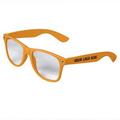 Orange Retro Clear Lenses Sunglasses